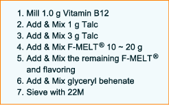 Blending steps